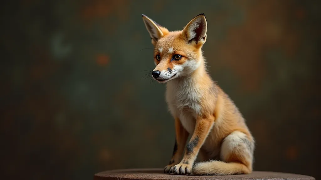 Antique Fox Portrait