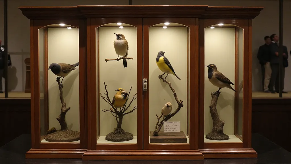 Bird Collection Display Case