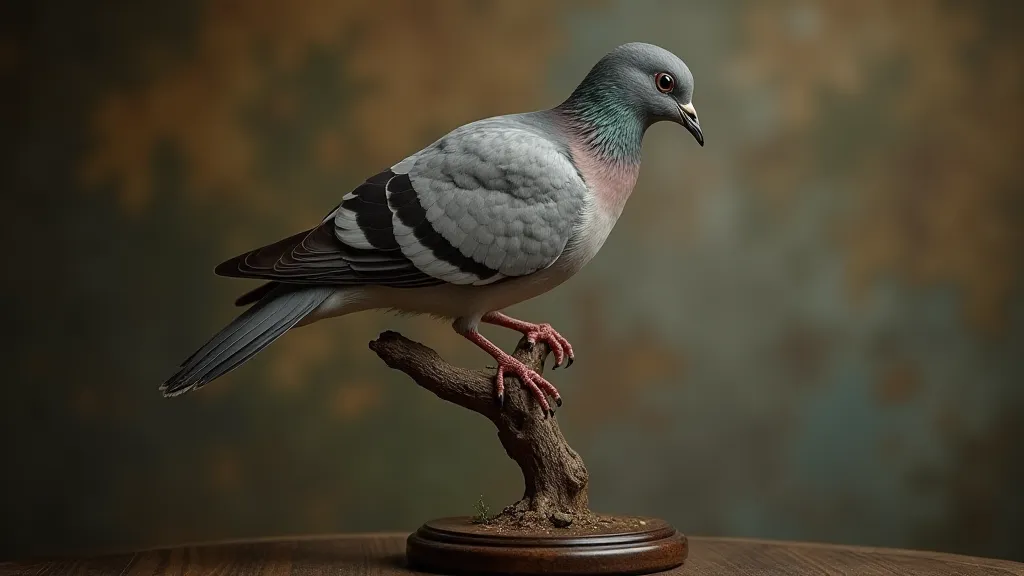 Antique Passenger Pigeon Mount