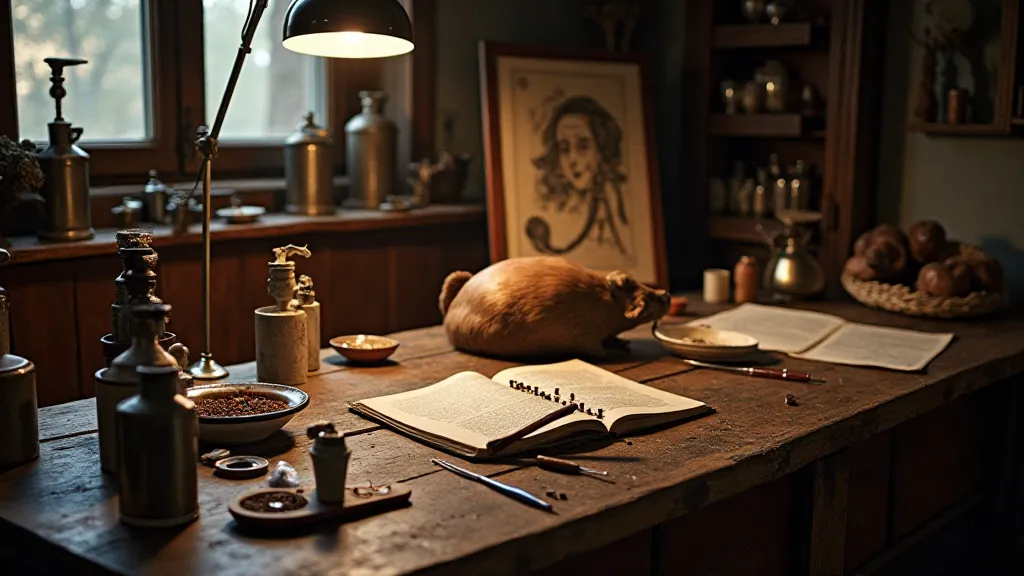 1880s Taxidermy Artist's Workbench