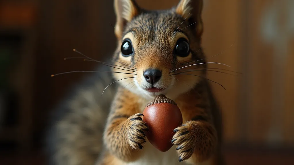 Vintage squirrel taxidermy mount